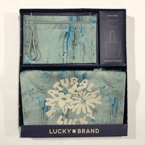 Lucky Brand Tote Bag with Pouch Set